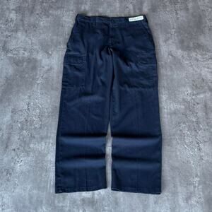 Vintage Y2K Cargo Navy Blue Cyber Workwear Utility Pants